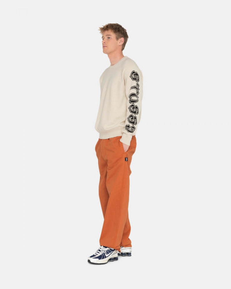 Brown Men's Stussy Brushed Beach Pants KSA | HAU-4313