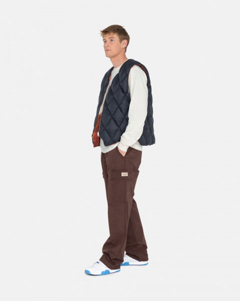 Brown Men's Stussy Ripstop Cargo Beach Pants KSA | DCP-1955