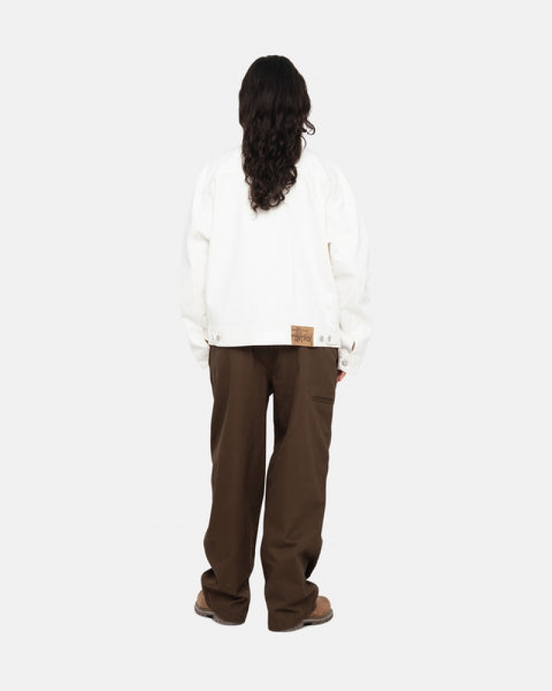 Brown Men's Stussy Workgear Trouser Twill Pants KSA | YVN-6141