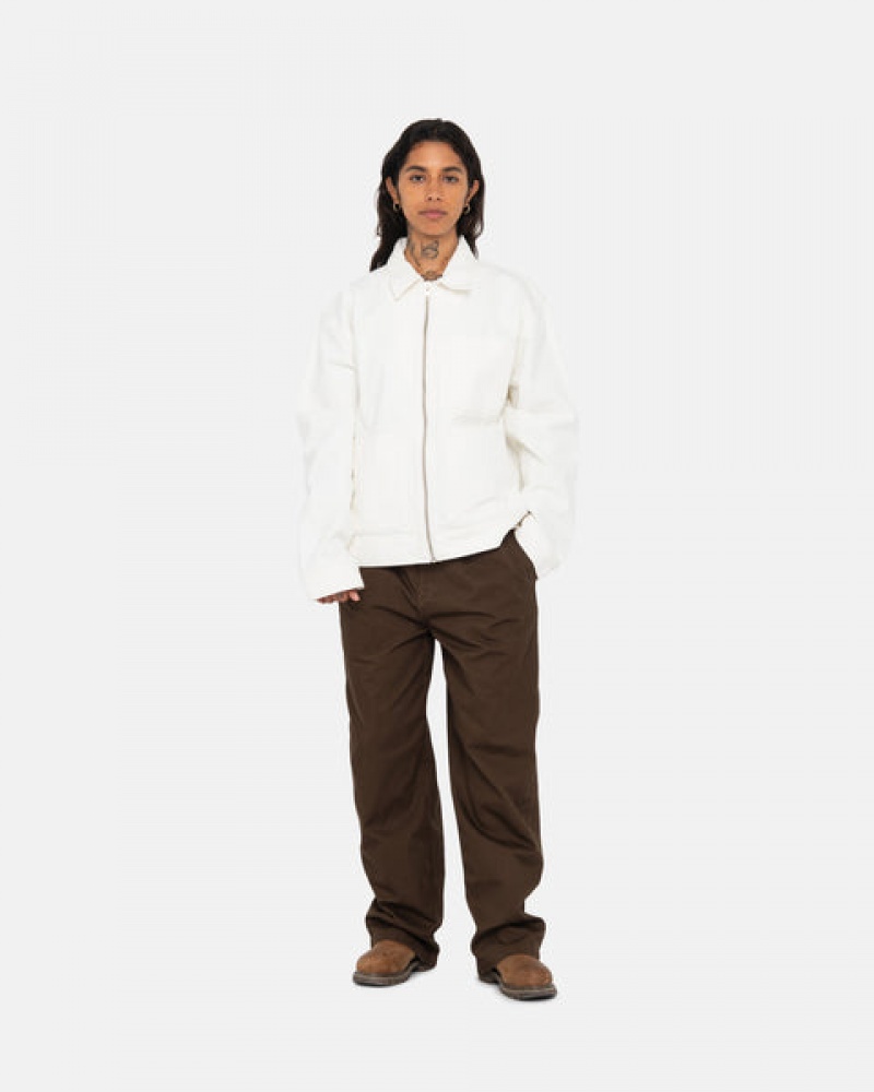 Brown Women's Stussy Workgear Trouser Twill Pants KSA | FSU-8951