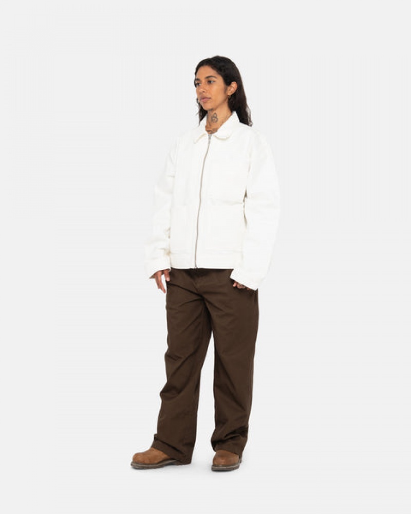 Brown Women's Stussy Workgear Trouser Twill Pants KSA | FSU-8951