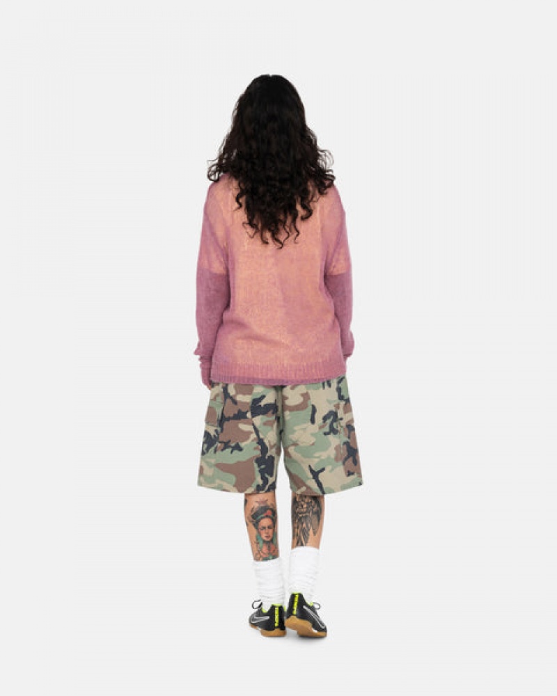 Camo Men's Stussy Ripstop Cargo Beach Shorts KSA | IGV-9742