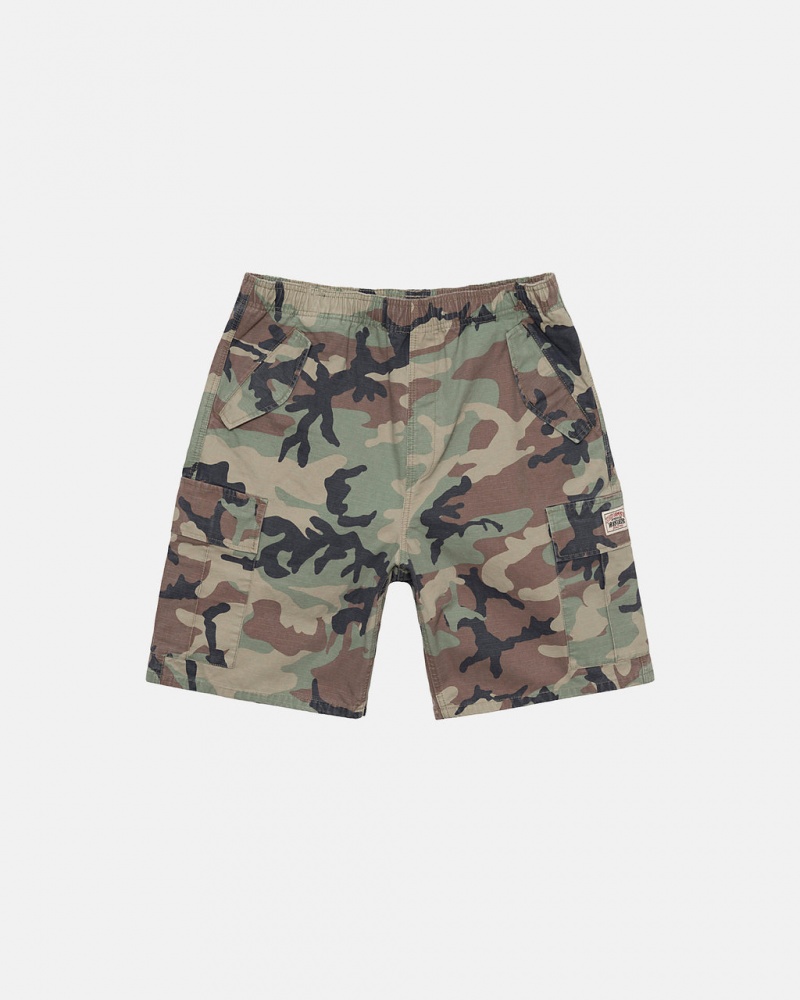 Camo Women\'s Stussy Ripstop Cargo Beach Shorts KSA | MOS-4609