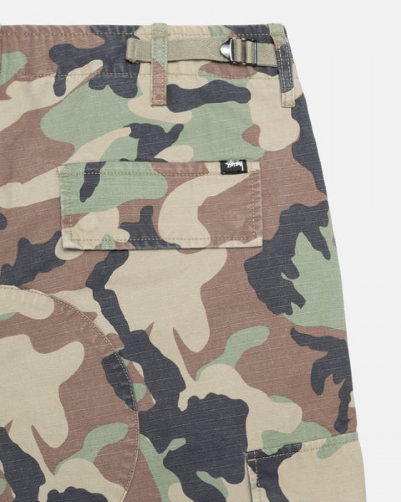 Camo Women's Stussy Surplus Cargo Ripstop Pants KSA | CWN-3327