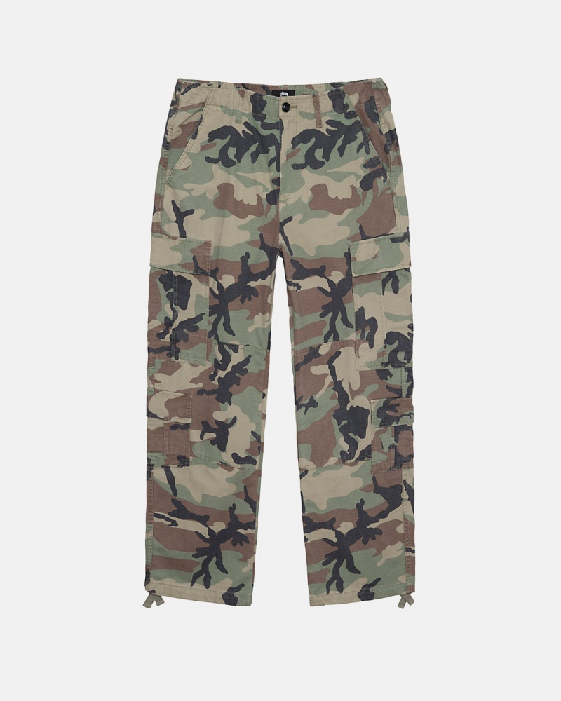 Camo Women\'s Stussy Surplus Cargo Ripstop Pants KSA | CWN-3327