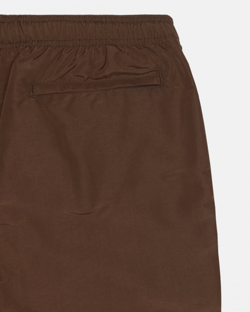 Coffee Men's Stussy Big Basic Water Short Swimwear KSA | HWB-6469