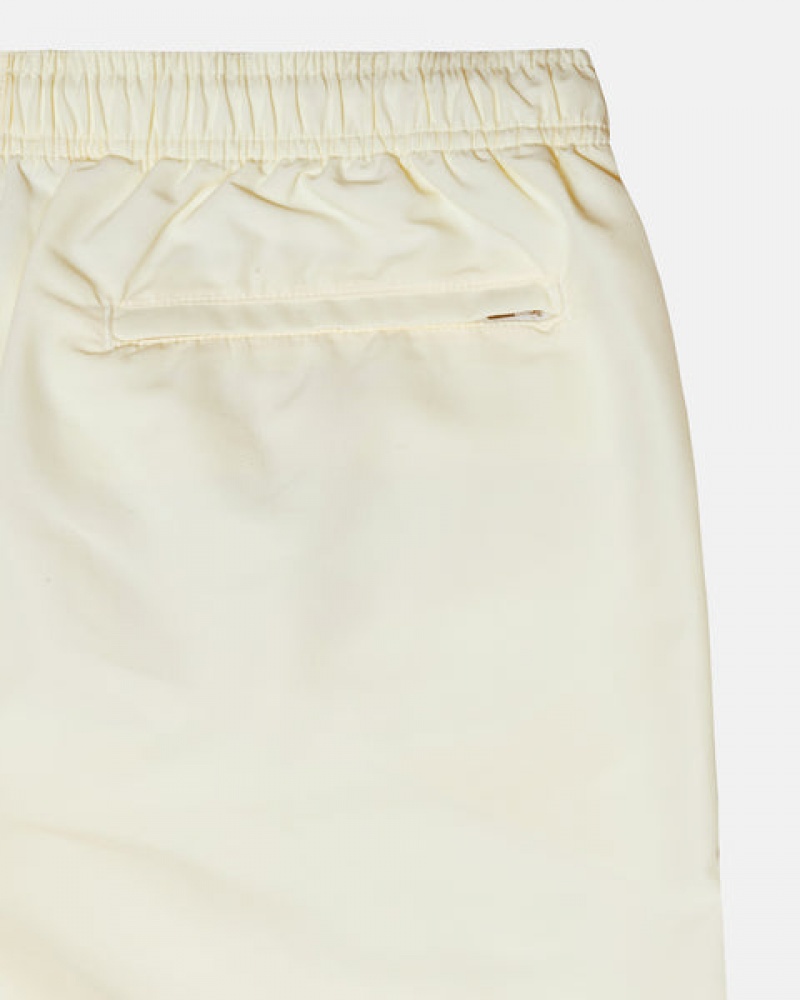 Cream Men's Stussy Big Basic Water Short Swimwear KSA | MAH-3677