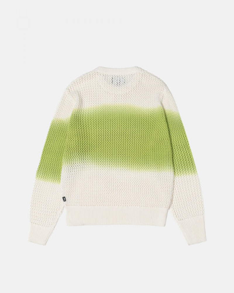 Dark Green Women's Stussy Pigment Dyed Loose Gauge Knit Sweaters KSA | IUG-3757