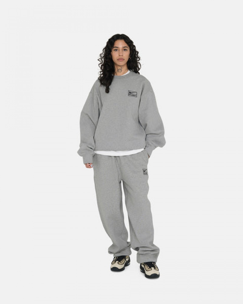 Dark Grey Men's Stussy Fleece Pant Sweatpants KSA | KUP-2842