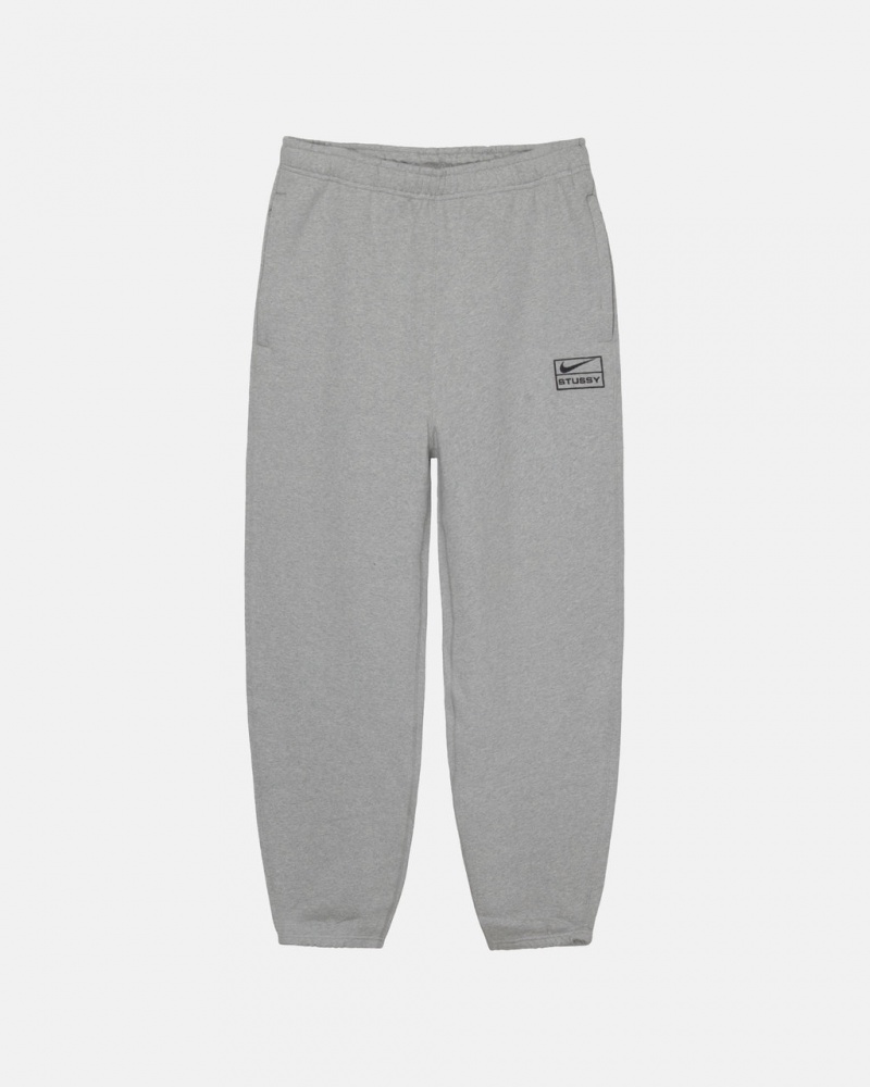 Dark Grey Men\'s Stussy Fleece Pant Sweatpants KSA | KUP-2842