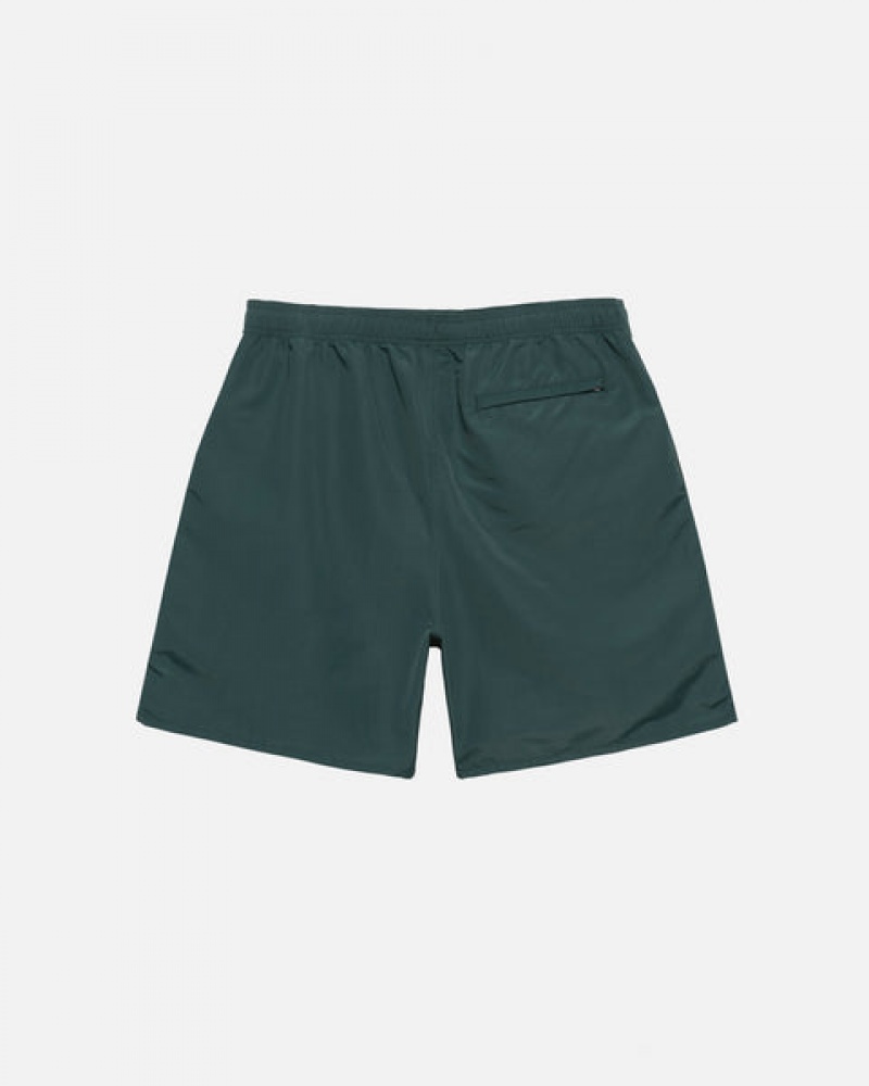 Green Men's Stussy Big Basic Water Short Swimwear KSA | HYL-9089