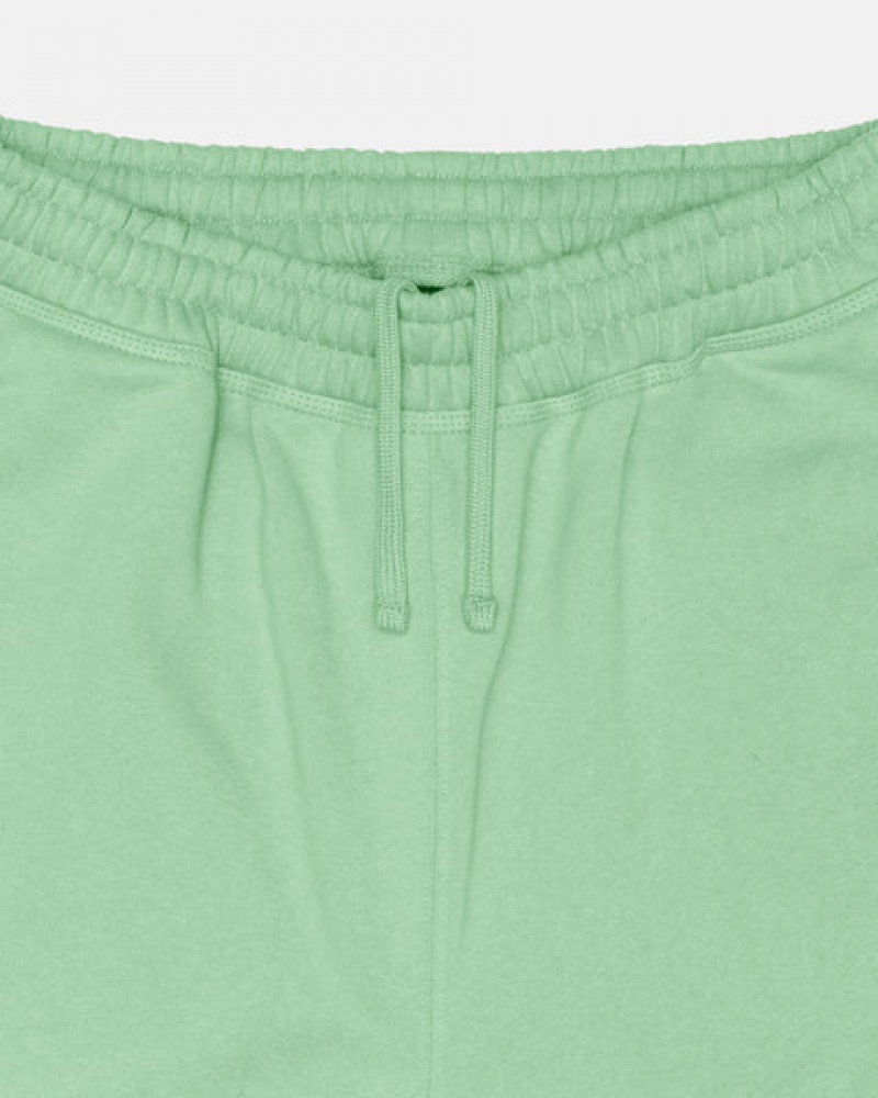 Green Men's Stussy Stock Logo Sweatpants KSA | JAH-3406