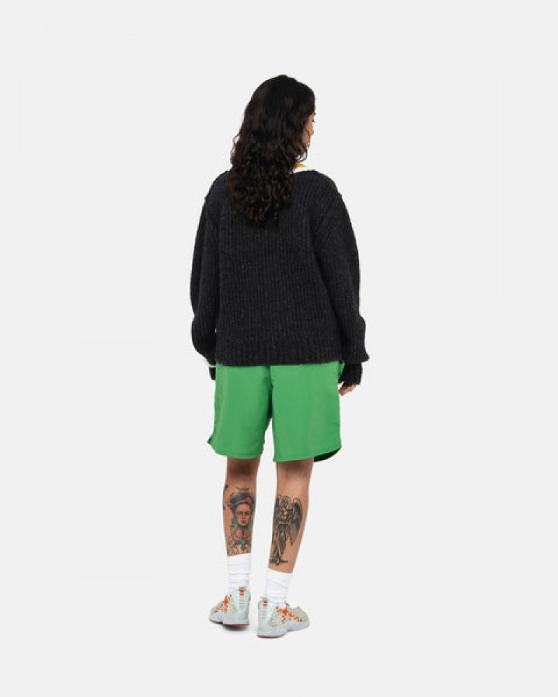 Green Men's Stussy Water Short Big Basic Shorts KSA | XEH-5099