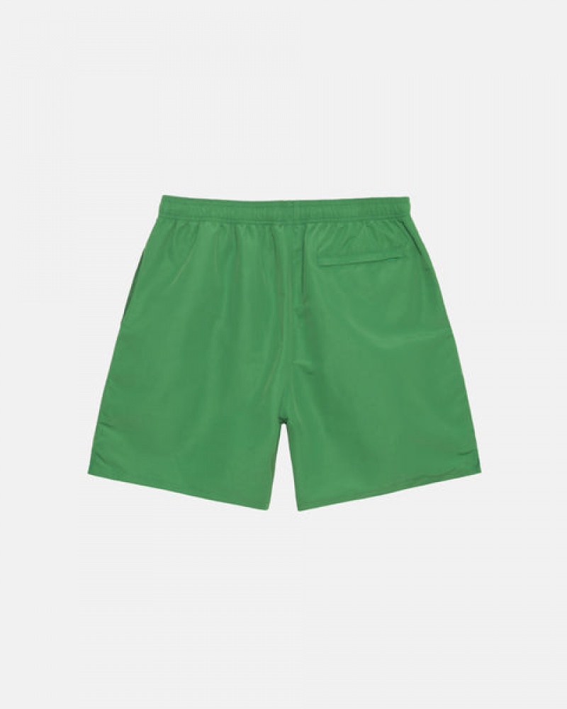 Green Men's Stussy Water Short Big Basic Shorts KSA | XEH-5099