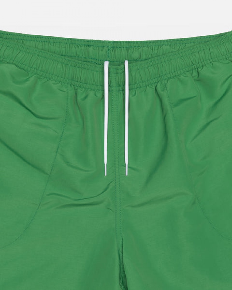 Green Men's Stussy Water Short Big Basic Shorts KSA | XEH-5099