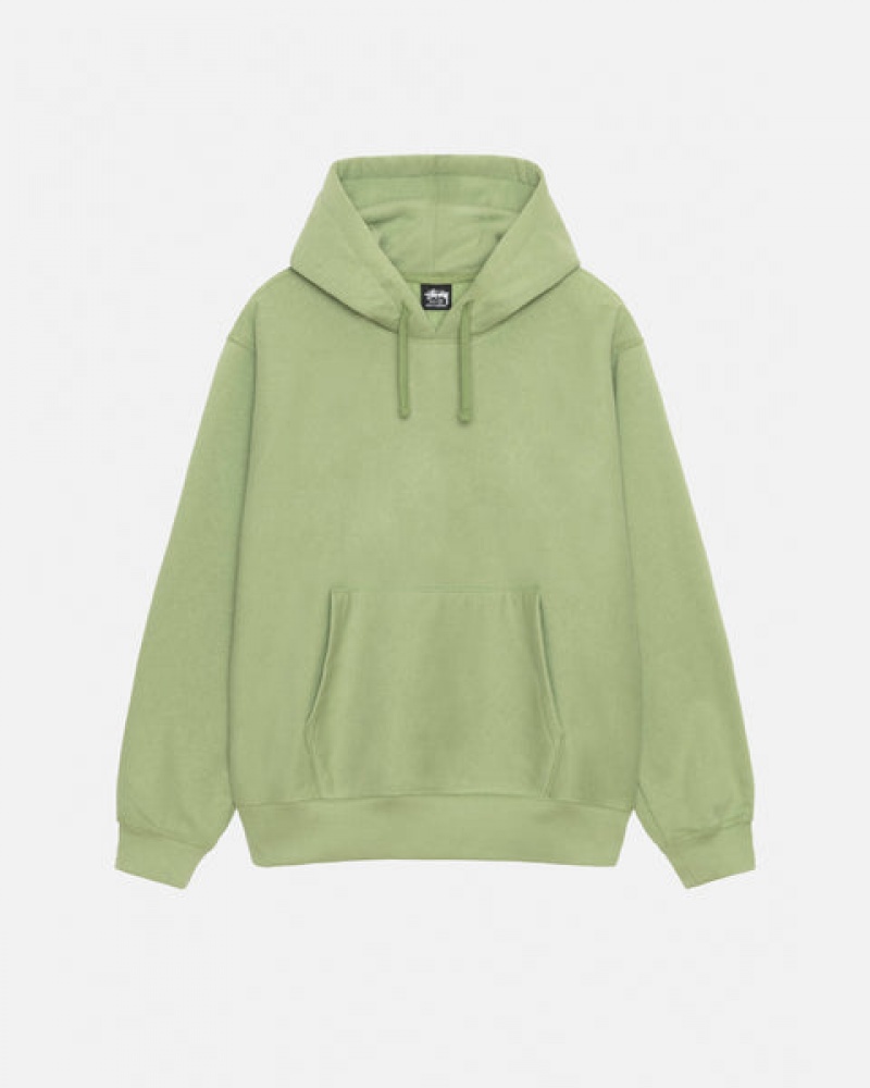 Green Women's Stussy Back Hood Applique Hood Sweatshirts KSA | MPJ-8032