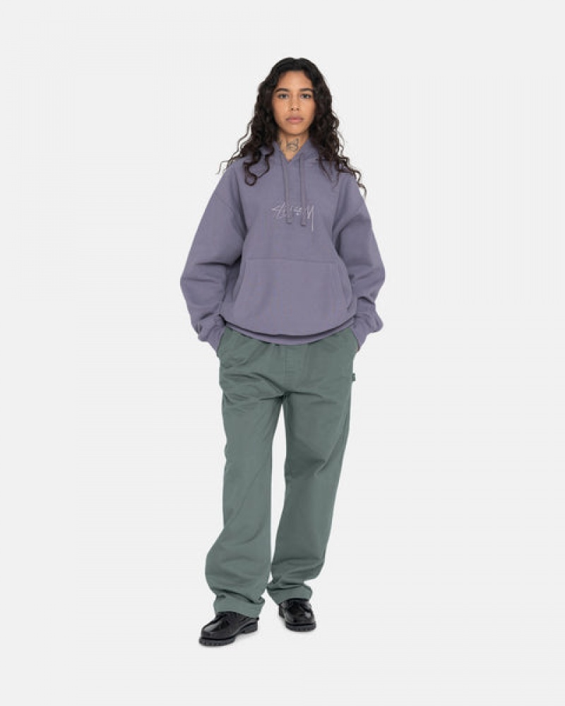 Green Women's Stussy Brushed Beach Pants KSA | YTN-0418