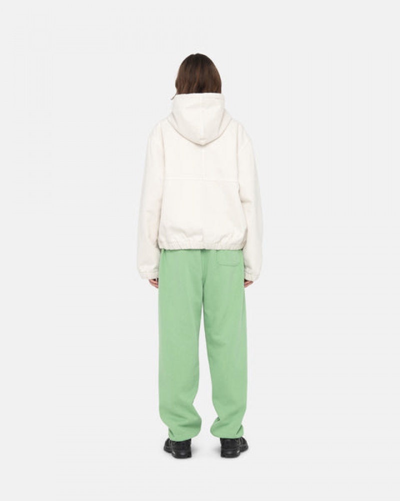 Green Women's Stussy Stock Logo Sweatpants KSA | DQM-6649