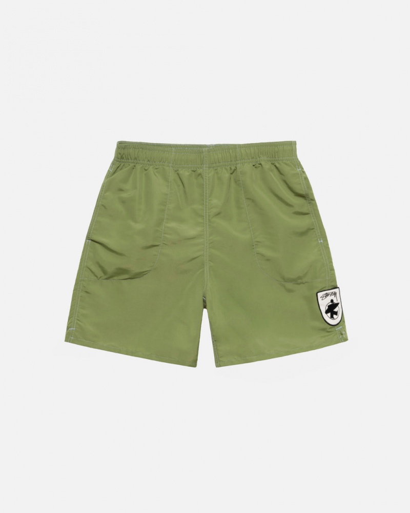 Green Women\'s Stussy Surfman Patch Water Short Swimwear KSA | YKX-4131