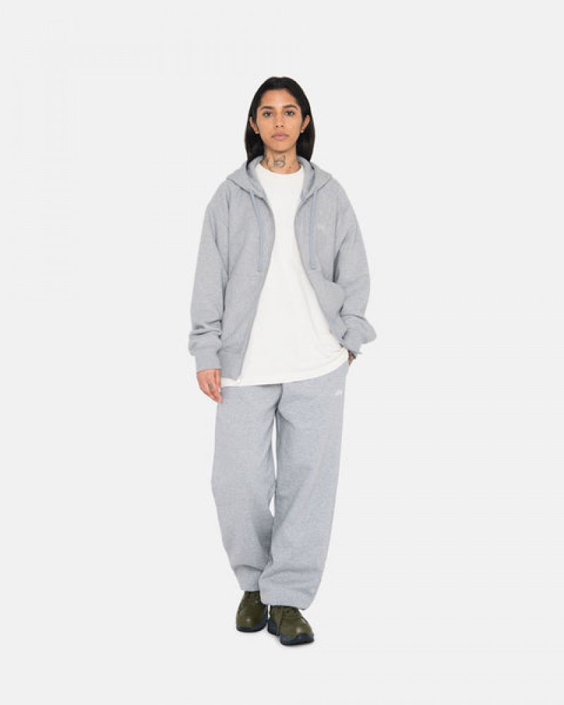 Grey Women's Stussy Stock Logo Sweatpants KSA | NLH-6741