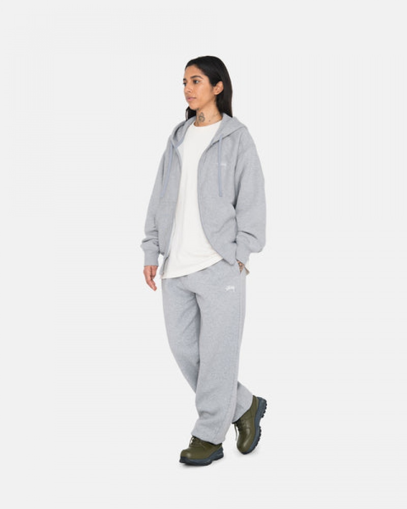 Grey Women's Stussy Stock Logo Sweatpants KSA | NLH-6741