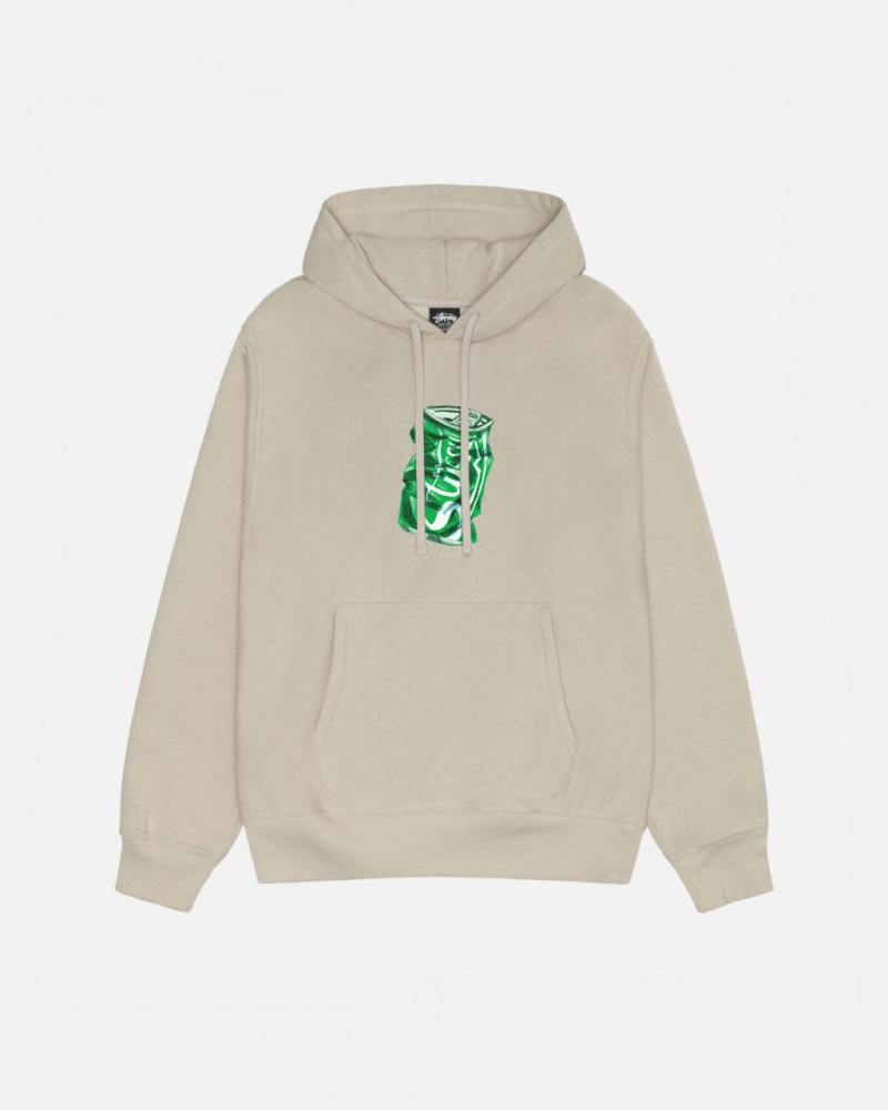 Khaki Men\'s Stussy Soda Can Hoodie KSA | ZKU-6369