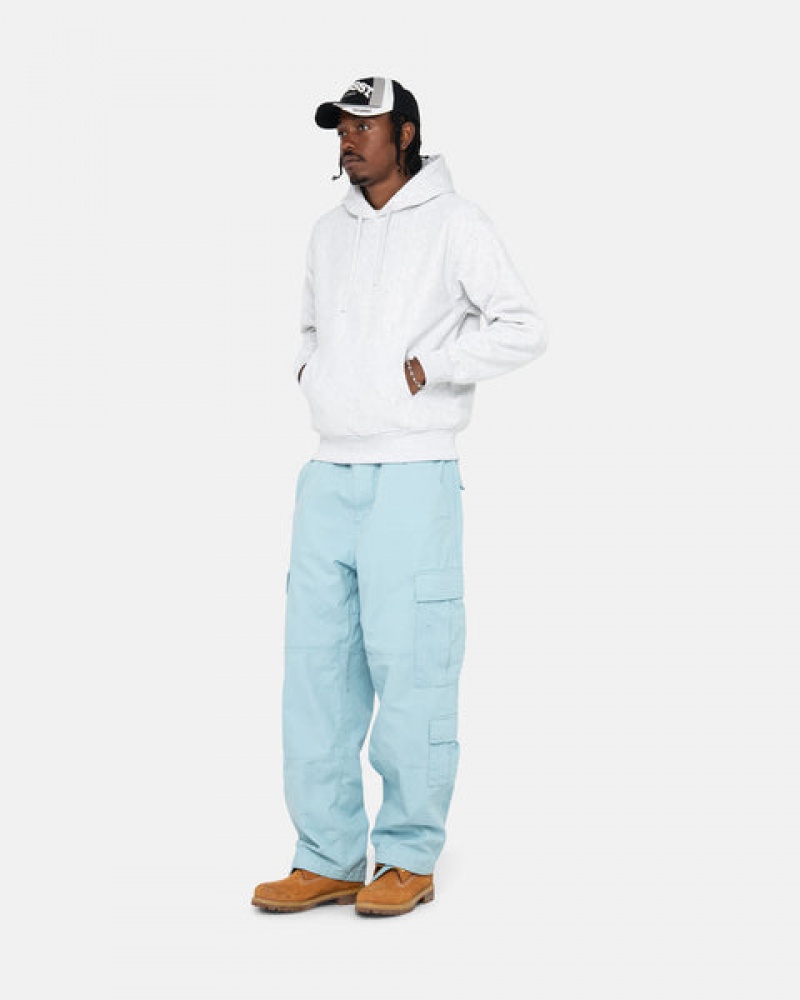 Light Blue Men's Stussy Surplus Cargo Ripstop Pants KSA | CCS-7934