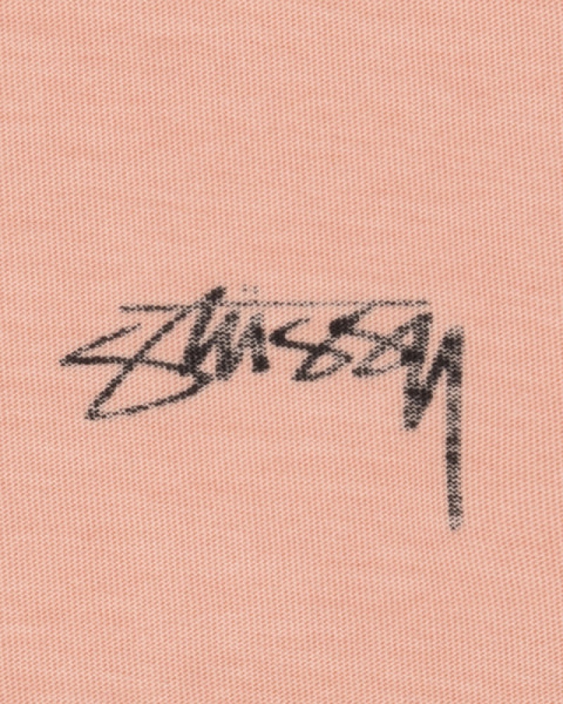 Light Pink Men's Stussy Lazy Ls Tees KSA | YAM-4534