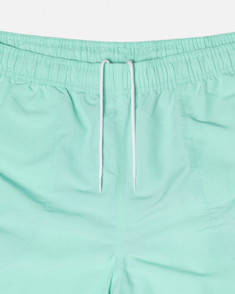 Light Turquoise Men's Stussy Stock Water Short Swimwear KSA | AUX-5099