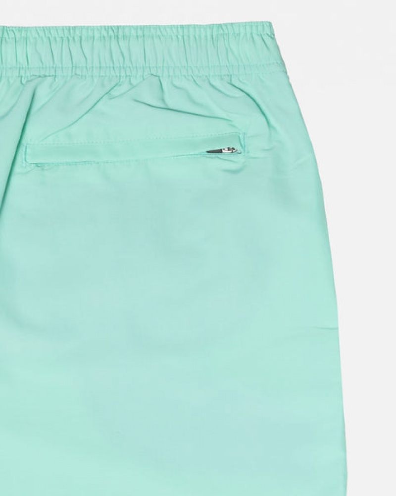 Light Turquoise Men's Stussy Stock Water Short Swimwear KSA | AUX-5099