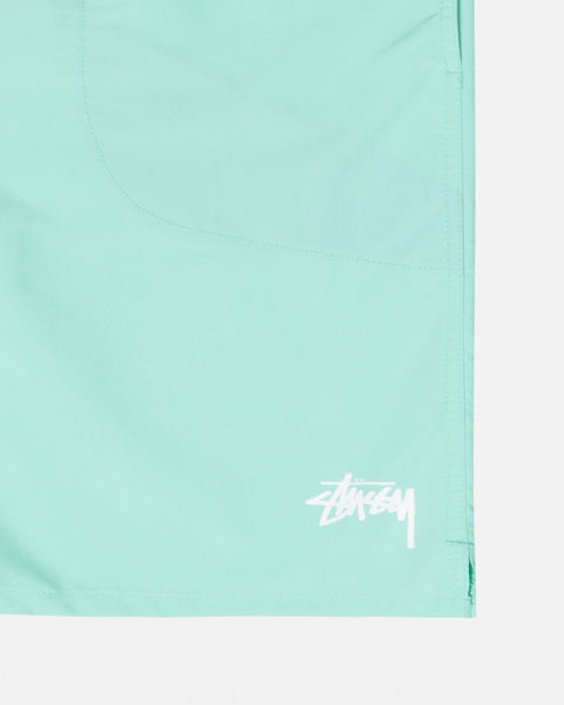 Light Turquoise Women's Stussy Stock Water Short Swimwear KSA | QSS-3078