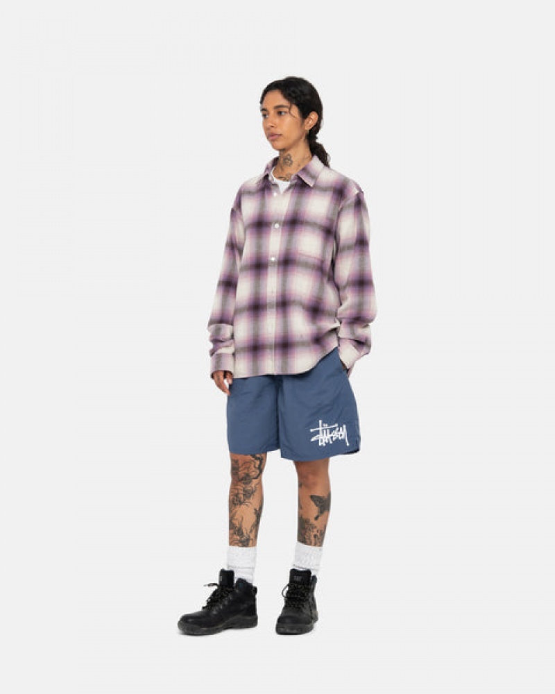 Navy Women's Stussy Water Short Big Basic Shorts KSA | BHO-2810