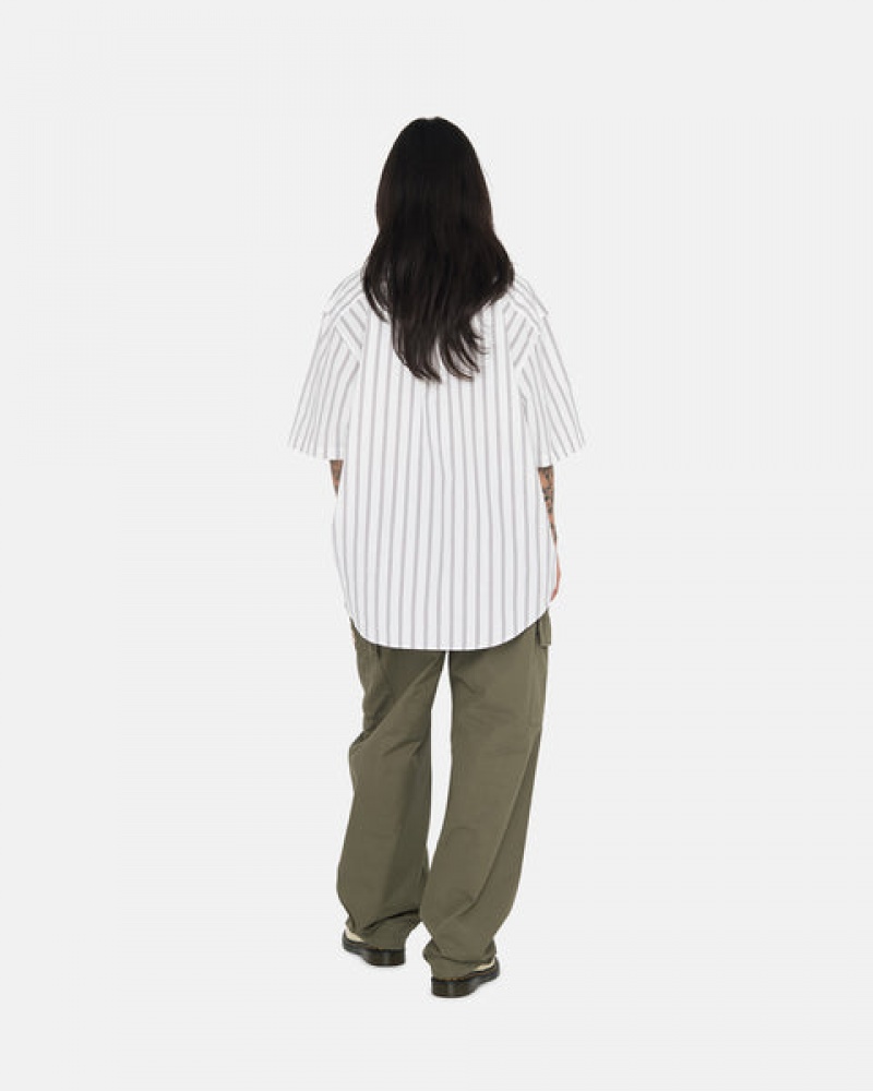 Olive Men's Stussy Ripstop Cargo Beach Pants KSA | UMU-6328