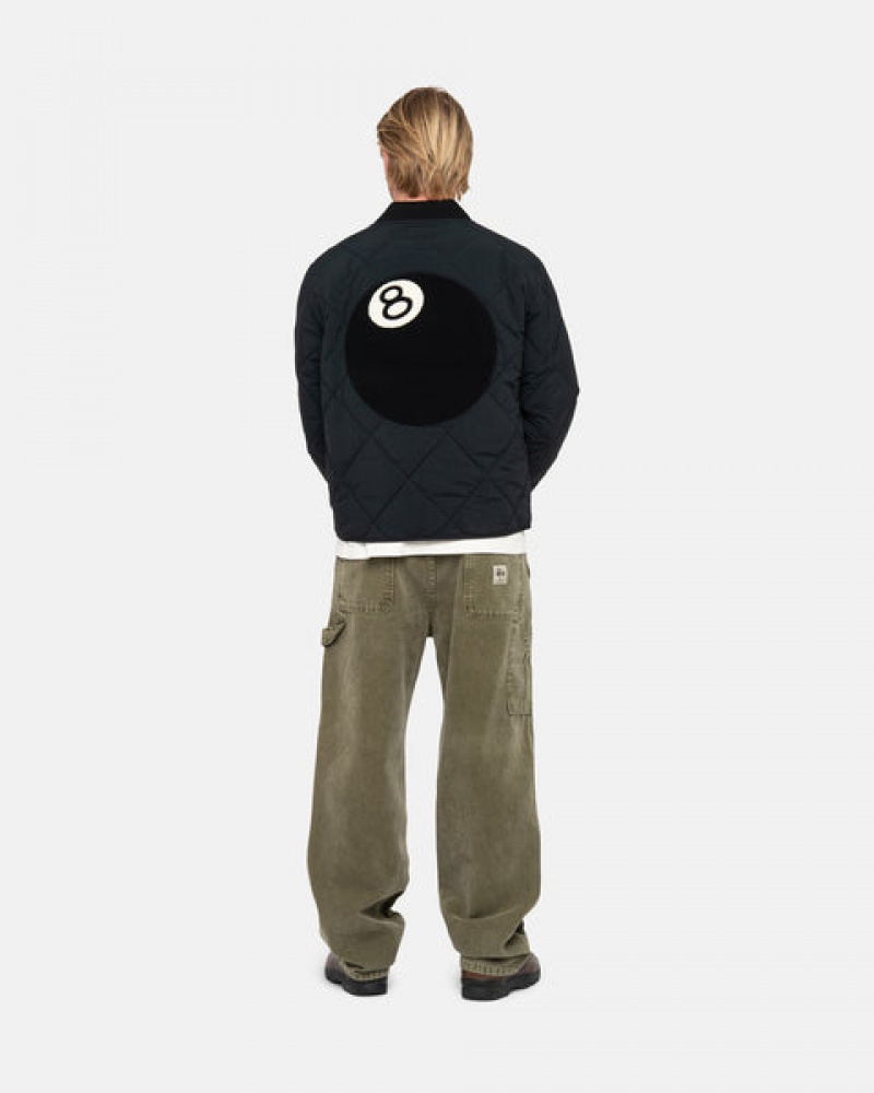 Olive Men's Stussy Work Pant Canvas Pants KSA | IXY-1153