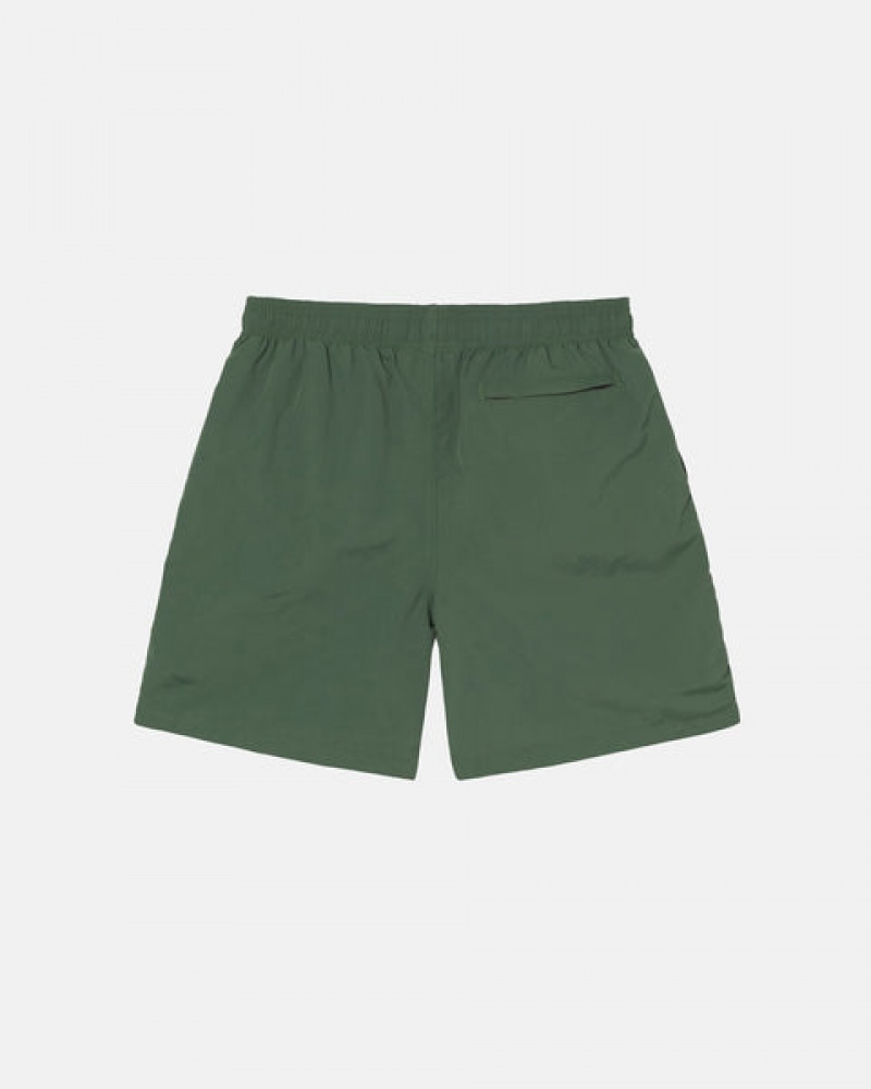 Olive Women's Stussy Curly S Water Short Swimwear KSA | OVF-8566