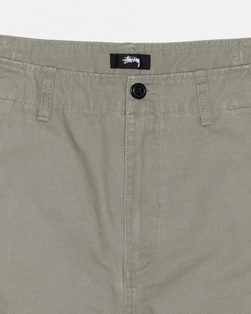 Olive Women's Stussy Surplus Cargo Ripstop Pants KSA | UXN-9272