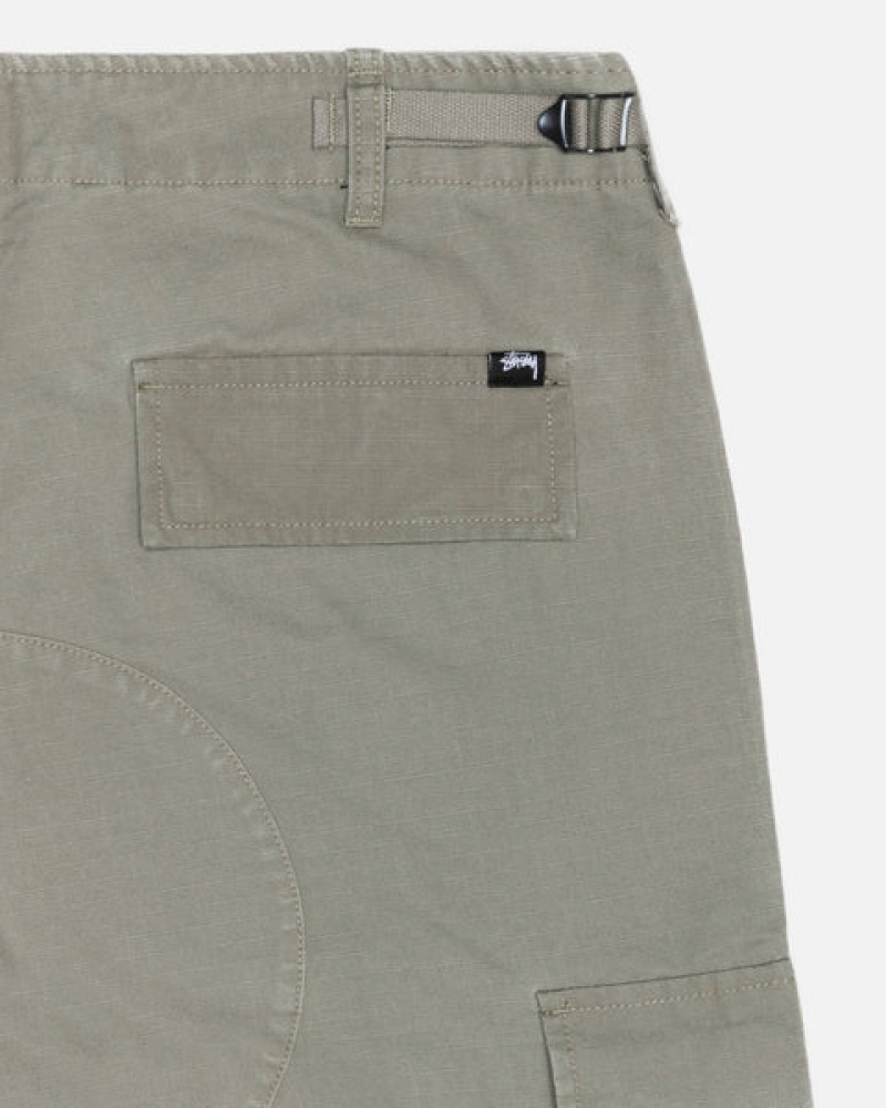 Olive Women's Stussy Surplus Cargo Ripstop Pants KSA | UXN-9272