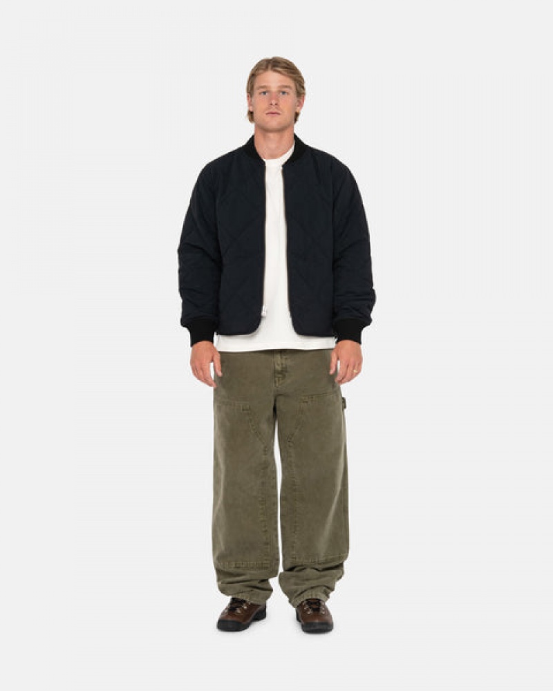 Olive Women's Stussy Work Pant Canvas Pants KSA | ONM-4366