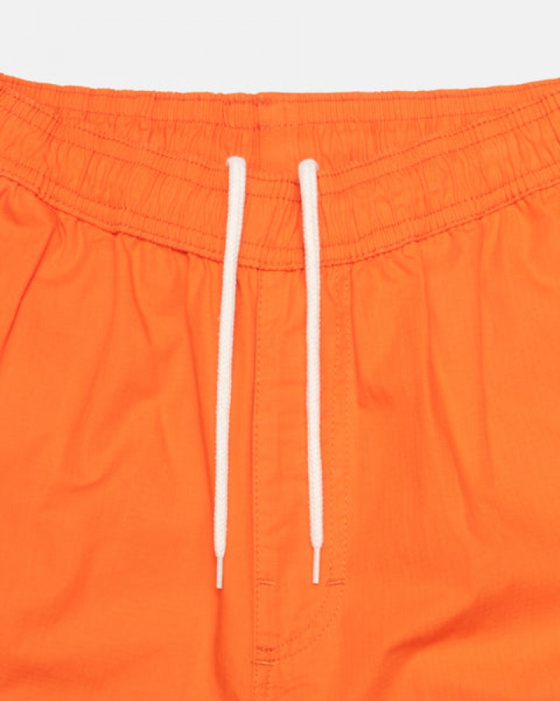 Orange Men's Stussy Ripstop Cargo Beach Pants KSA | JGE-3572