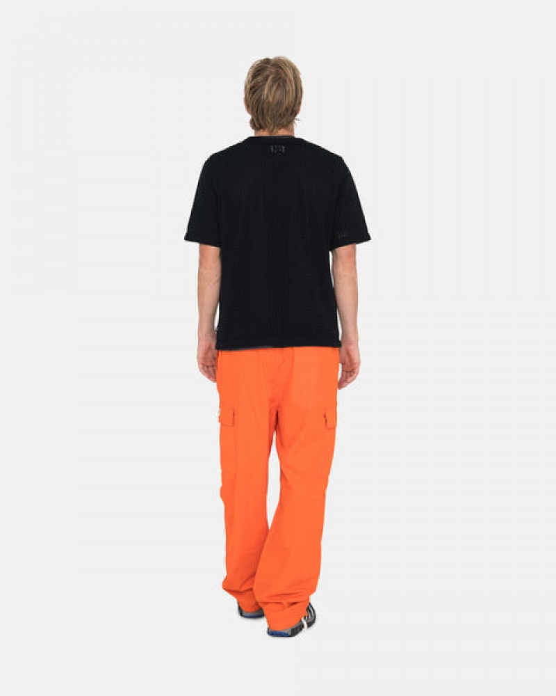 Orange Men's Stussy Ripstop Cargo Beach Pants KSA | JGE-3572