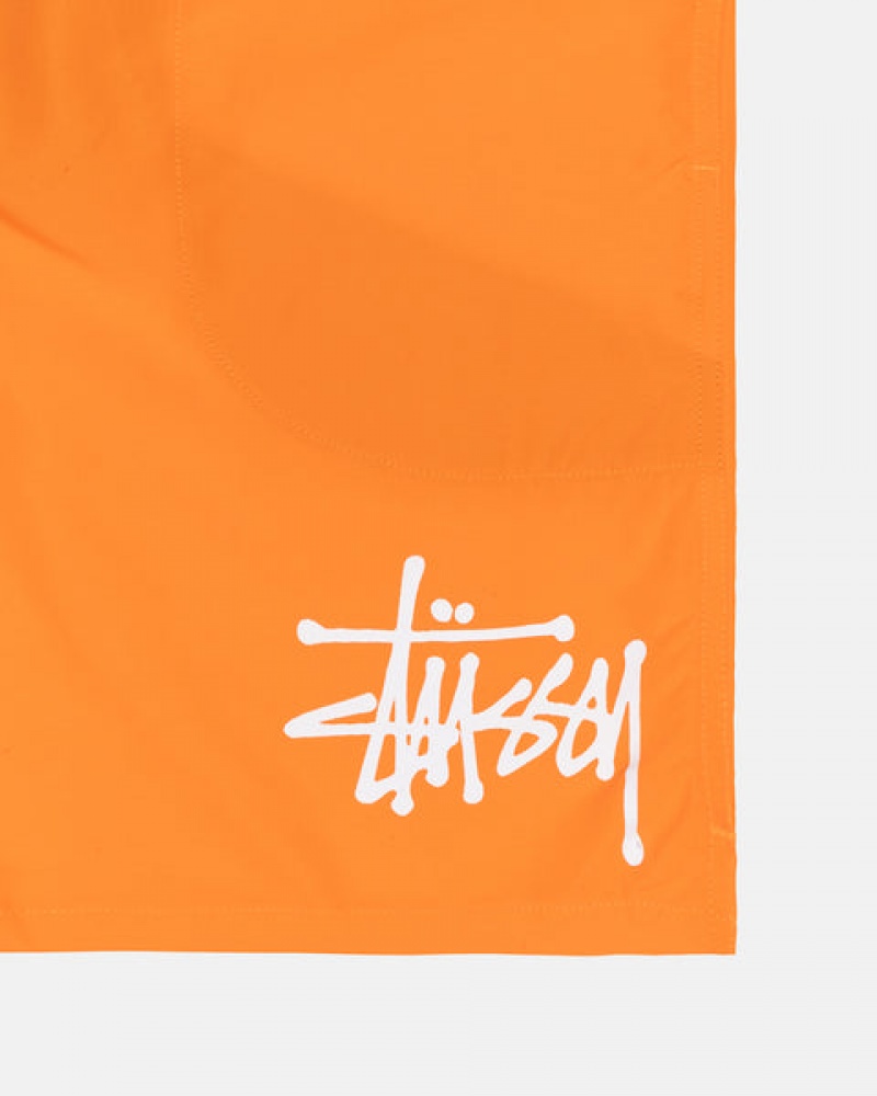 Orange Men's Stussy Water Short Big Basic Shorts KSA | KJR-9267