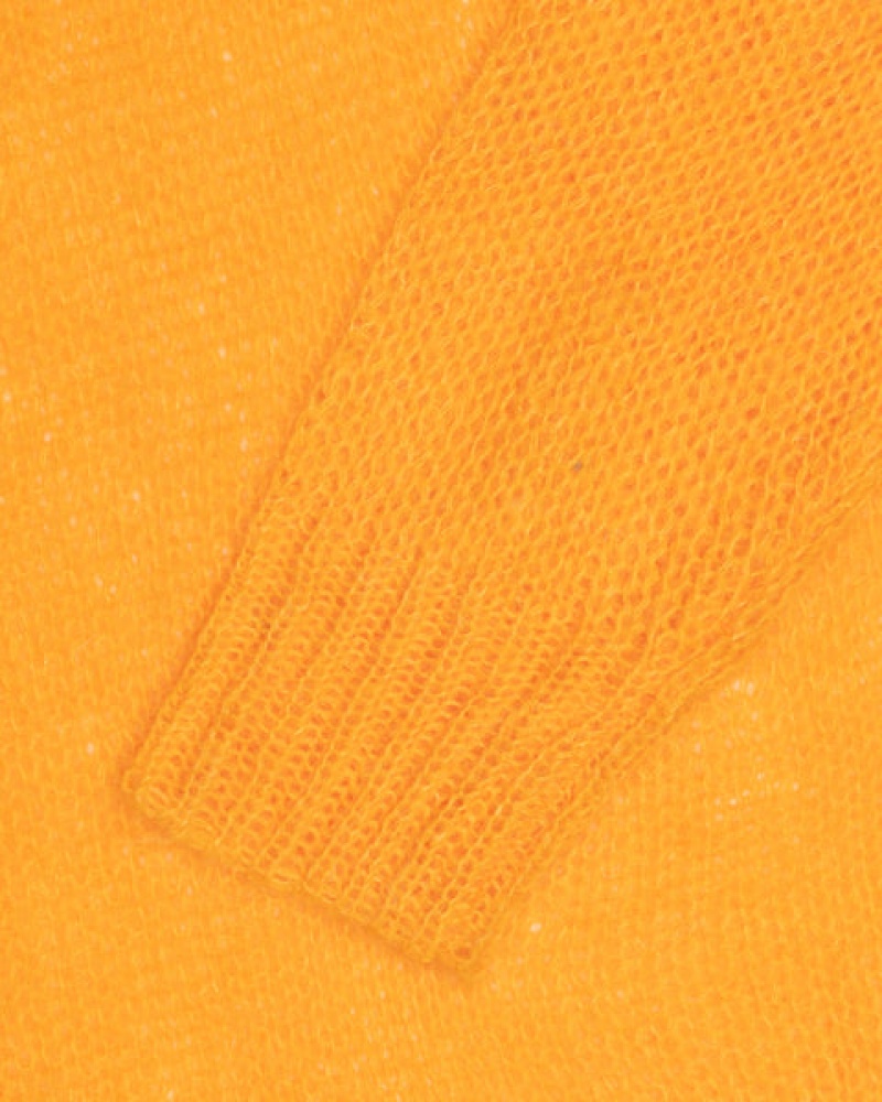 Orange Women's Stussy Loose Knit Sweaters KSA | LGP-1551