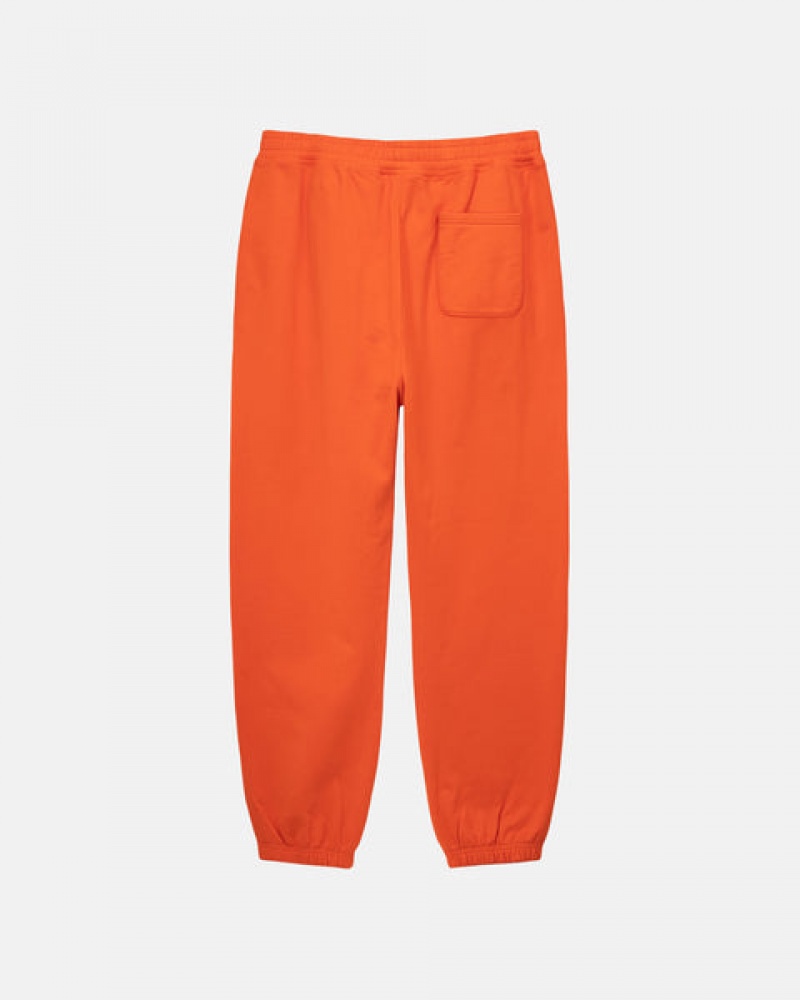 Orange Women's Stussy Overdyed Stock Logo Pant Sweatshirts KSA | PME-7210