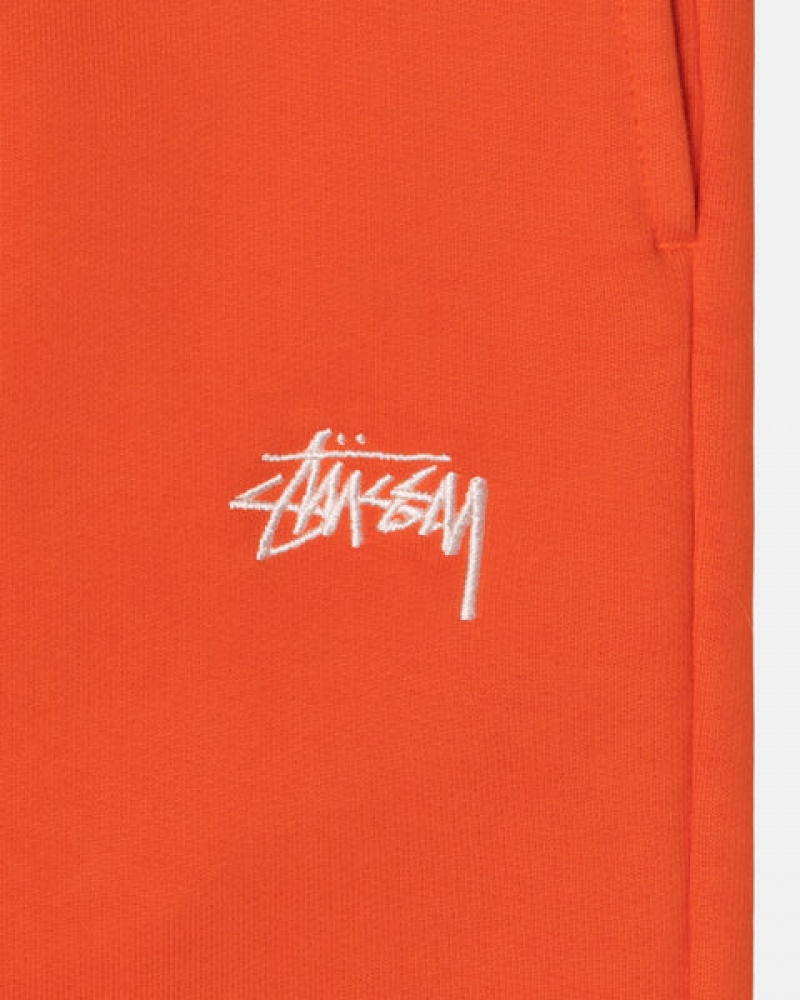 Orange Women's Stussy Overdyed Stock Logo Pant Sweatshirts KSA | PME-7210