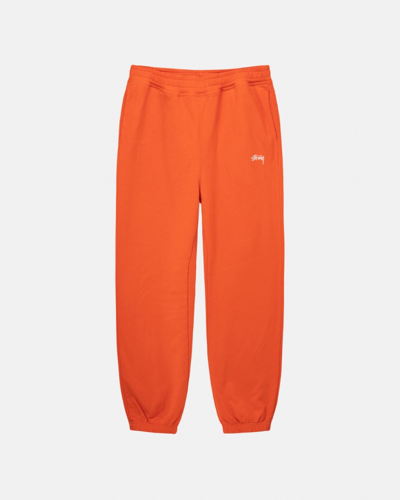 Orange Women\'s Stussy Overdyed Stock Logo Pant Sweatshirts KSA | PME-7210