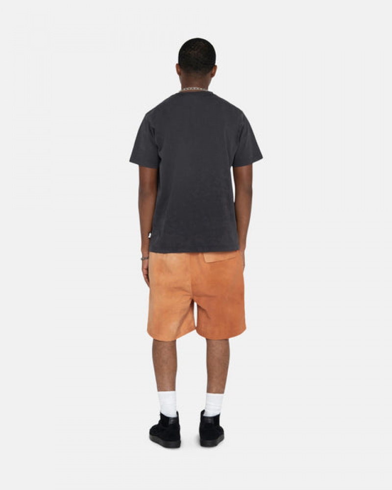 Orange Women's Stussy Wave Dye Nylon Shorts KSA | YIV-4078