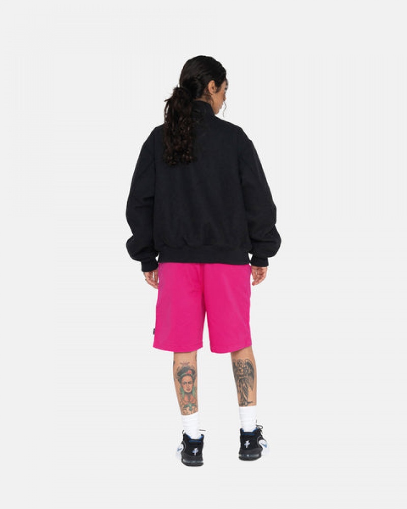 Pink Men's Stussy Brushed Beach Shorts KSA | DGF-9496