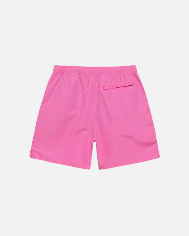 Pink Men's Stussy Stock Water Short Swimwear KSA | DLP-4403