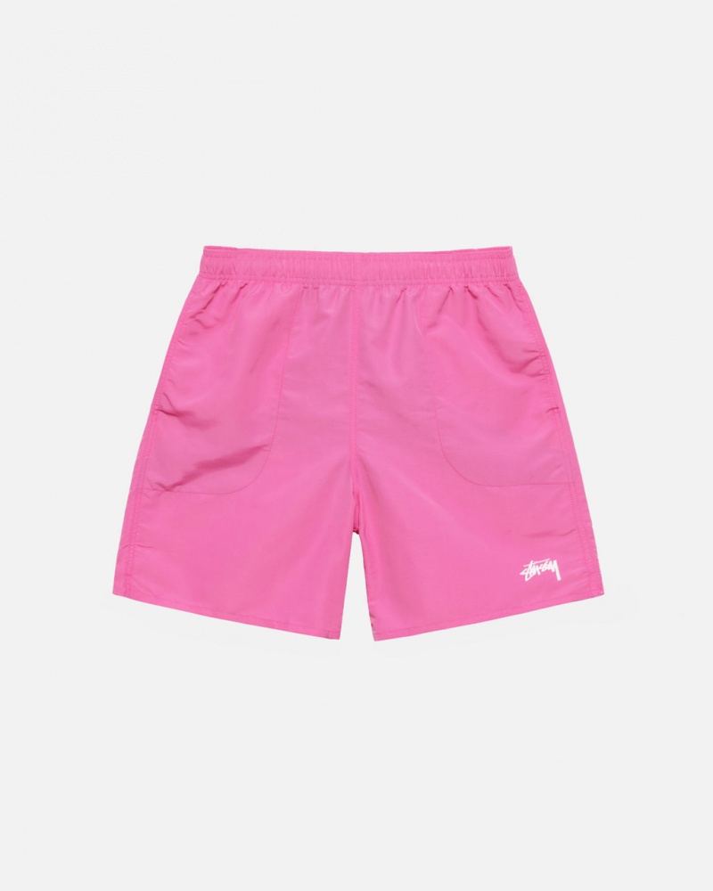 Pink Men\'s Stussy Stock Water Short Swimwear KSA | DLP-4403