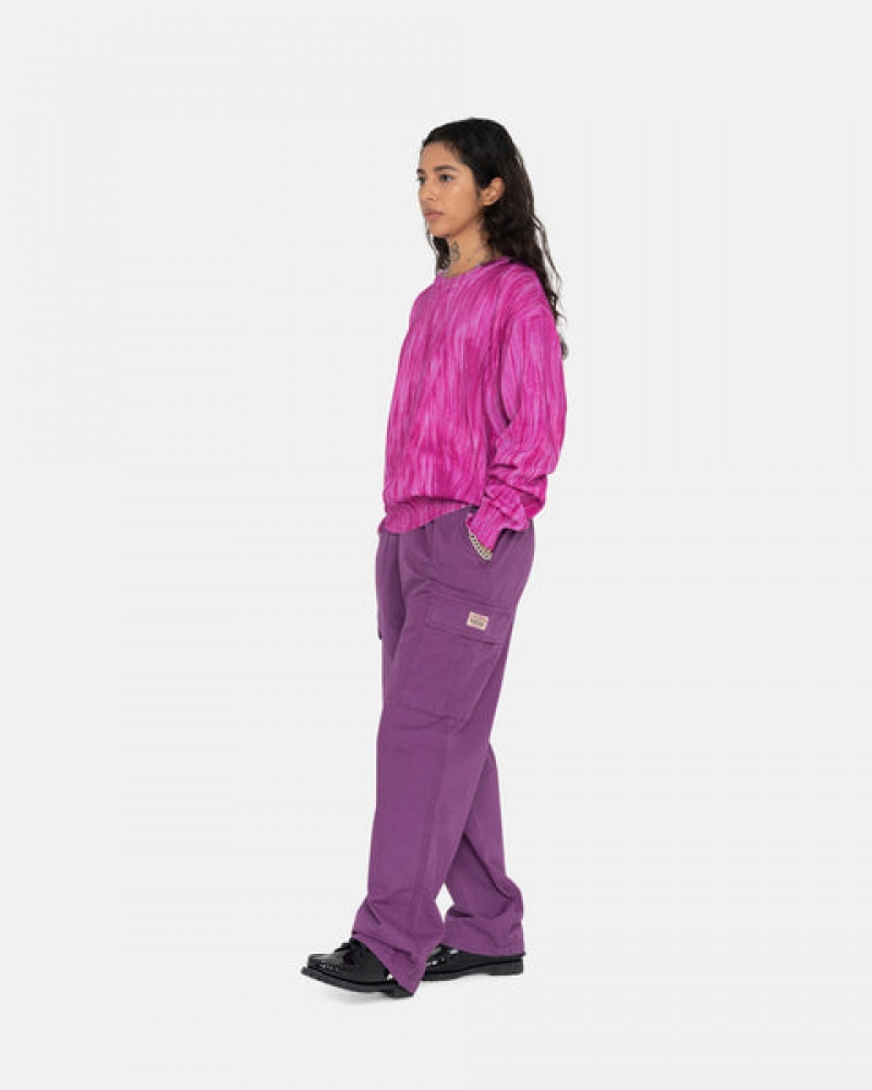 Purple Men's Stussy Ripstop Cargo Beach Pants KSA | CXW-2257